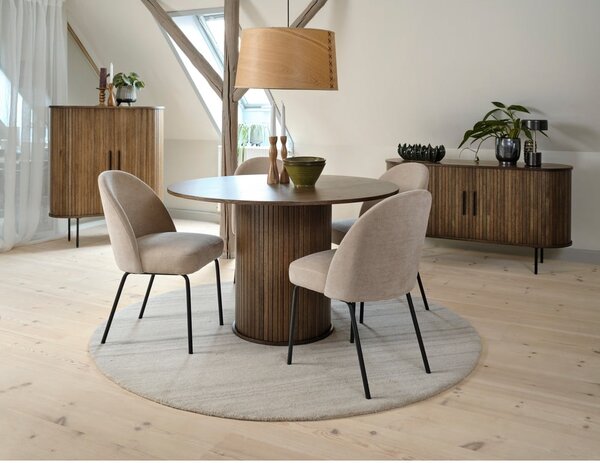 Tavolo da pranzo rotondo in rovere ø 120 cm Nola - Unique Furniture