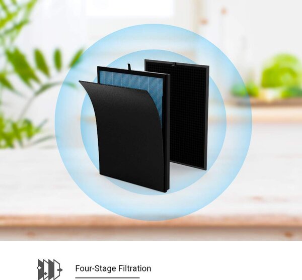 EZVIZ Purificatore d'aria 42 mq Filtro Hepa/Carbonio con Timer colore Bianco - CS-EB350A