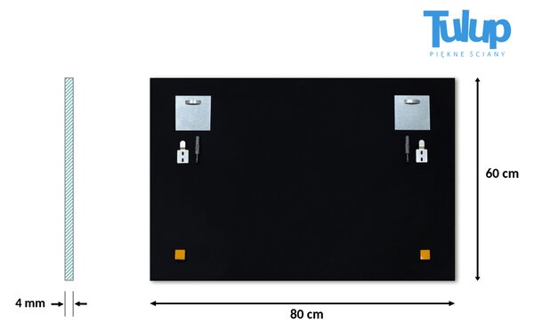 Specchio decorativo rettangolare senza cornice 50x50 cm