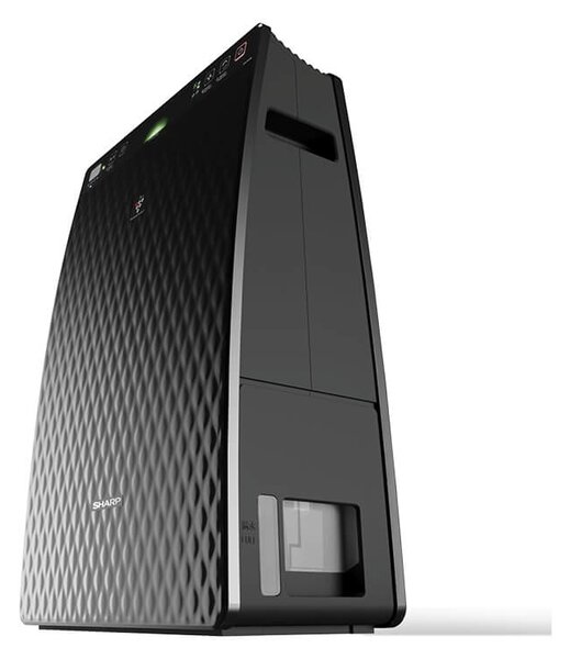Sharp Purificatore d' Aria 21 m 48 dB Umidificatore Ioni Nero 27 W UA-HG30E-B