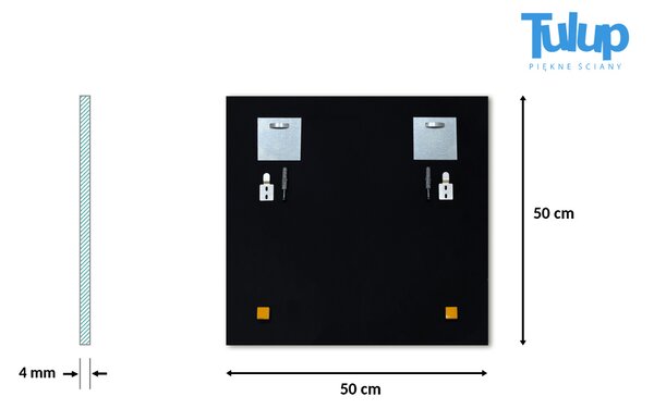 Specchio decorativo rettangolare senza cornice 50x50 cm