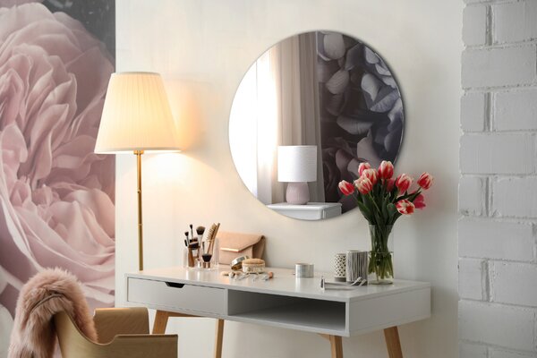 Specchio rotondo decorativo da parete senza cornice fi 40 cm
