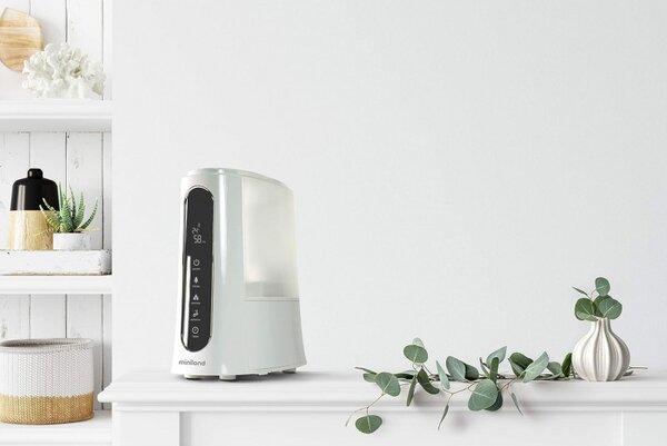 MINILAND Purificatore d'Aria ad Ozono Umidificatore Capacit 5 Litri con Telecomando colore Bianco - Humitouch Pure