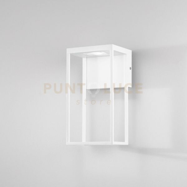 Applique led gris bianca 12w 1390lm cct 3000k / 4000k ip54 15x12,6x