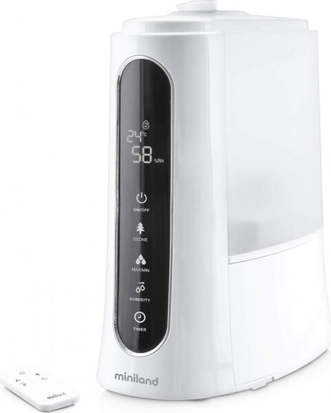 MINILAND Purificatore d'Aria ad Ozono Umidificatore Capacit 5 Litri con Telecomando colore Bianco - Humitouch Pure