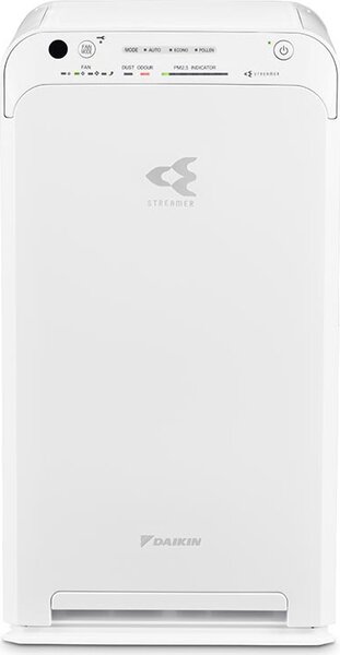 Daikin Purificatore D'aria Filtro HEPA, Silenzioso, purifica fino a 82 m con Telecomando, tecnologia Flash Streamer, colore Bianco - MC55W