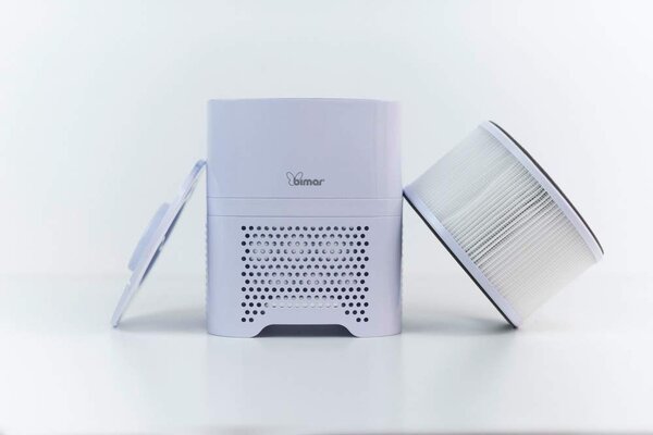 Bimar Purificatore d'aria Ionizzatore Filtro HEPA 30 m/h Carboni attivi colore Bianco - PA 95
