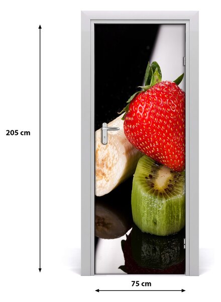 Adesivo per porta Frutta 75x205 cm