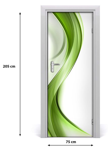 Adesivo per porta Onda astratta 75x205 cm
