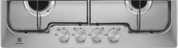 Electrolux PX640UV Serie Soft Piano Cottura 4 Fuochi a Gas 60 cm (1 Bruciatore Wok) colore Inox