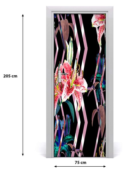 Rivestimento Per Porta Background di Lilie 75x205 cm