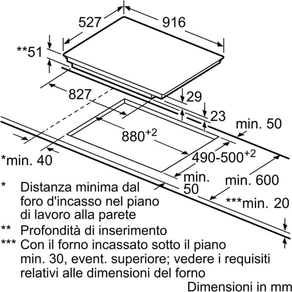 Bosch PXV975DC1E Serie 8 Piano Cottura Induzione 5 Fuochi 90 cm Vetroceramica colore Nero