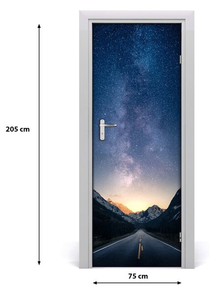 Sticker porta Gorge di montagna 75x205 cm