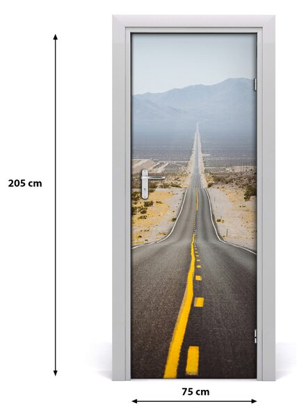 Adesivo per porta interna Visualizzazione 75x205 cm