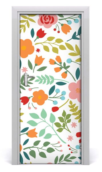Rivestimento Per Porta Fiori colorati 75x205 cm