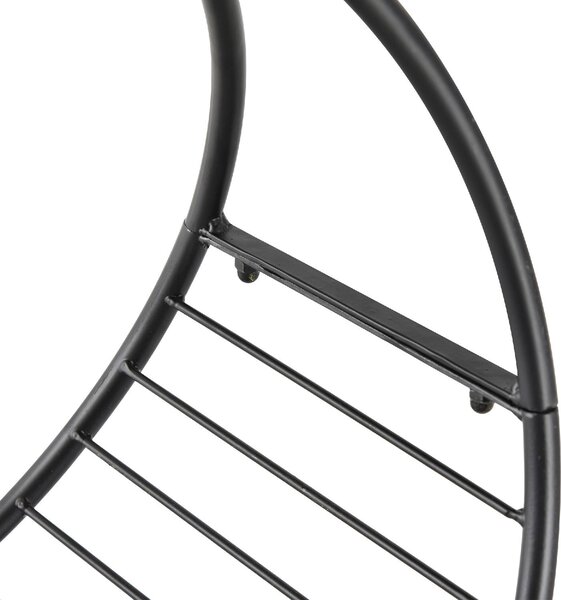 VivaGarden Rack Di Legna da Ardere Portalegna Forma Cestino Design Elevato Max. Carico 15 Kg - 84D158