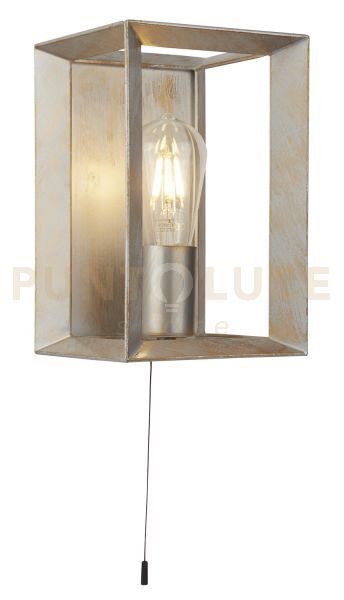 Applique heaton - metallo spazzolato oro/argento
