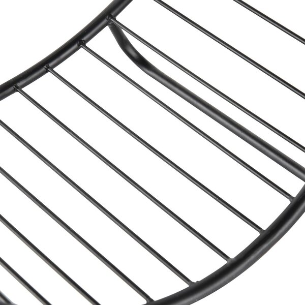 VivaGarden Rack Di Legna da Ardere Portalegna Forma Cestino Design Elevato Max. Carico 15 Kg - 84D158