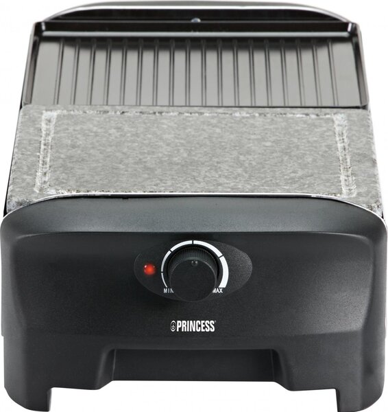 PRINCESS Raclette Elettrica Barbecue da Tavolo Griglia + Pietra Potenza 1400 watt Termostato regolabile colore Nero - 01.162820.01.001 162820 Racle