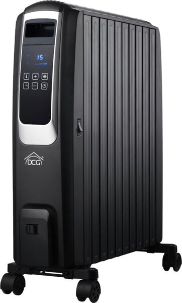 DCG Radiatore Termosifone Elettrico ad Olio Stufa Portatile 10 Elementi Potenza 2500 Watt con Termostato - RA2910D