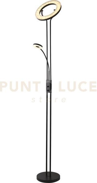 Lampada da terra a led mother & child - metallo nero opaco