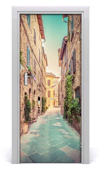 Adesivo per porta Strade italiane 75x205 cm