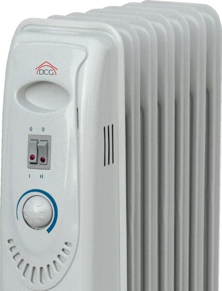 DCG Radiatore Termosifone Elettrico ad Olio Stufa Portatile 7 Elementi Potenza 1500 Watt - RA2807