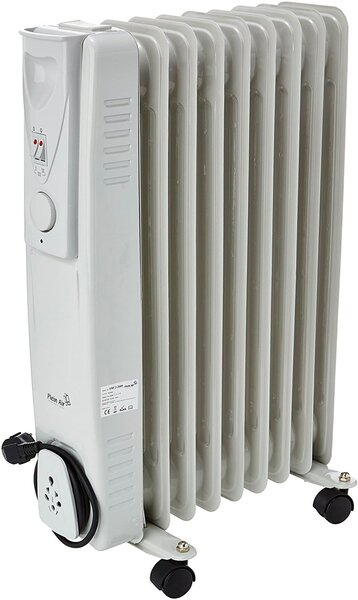 PLEINAIR Radiatore Termosifone Elettrico ad Olio Stufa portatile 9 elementi potenza 2000 Watt con Termostato - ERC2-2009