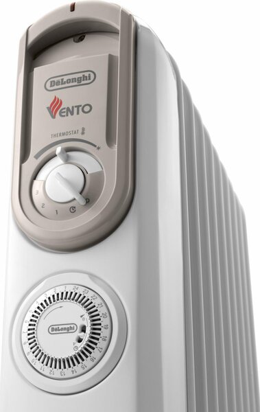 De Longhi Radiatore Termosifone Elettrico ad Olio Stufa Portatile 9 Elementi Potenza 1800 Watt colore Bianco - V550918TWB
