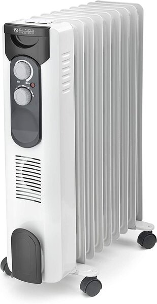 OLIMPIA SPLENDID Radiatore Termosifone Elettrico ad Olio Stufa Portatile Basso consumo 9 Elementi Potenza 2000 Watt con Termostato - CaldoRad 9