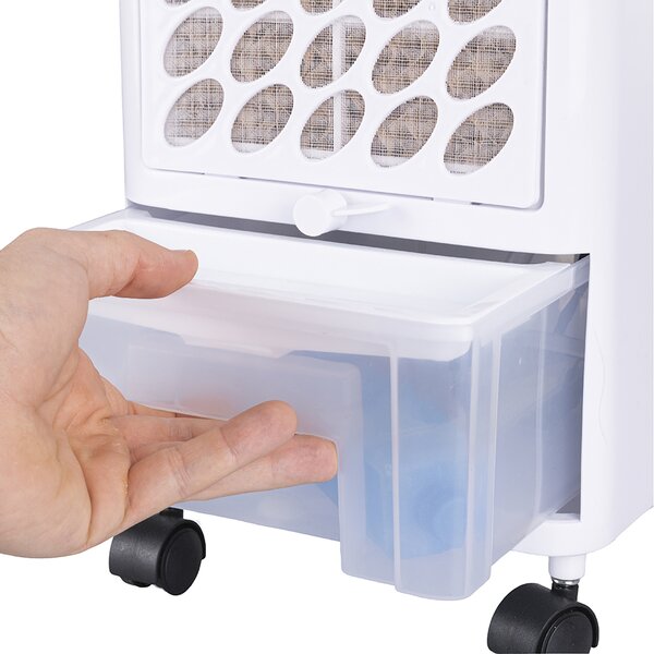 Galileo Raffrescatore d'aria Portatile Evaporativo Senza Tubo 3 in 1 Raffrescatore d'aria Portatile Evaporativo umidificatore e 4l 80 W - 5913691