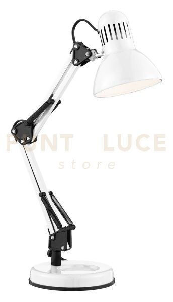 Lampada da tavolo da scrivania - metallo bianco