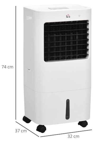 DecHome Raffrescatore d'Aria Portatile Evaporativo senza Tubo con Funzione Deumidificatore e Ventilatore Potenza 65W Capacit Tanica 15L