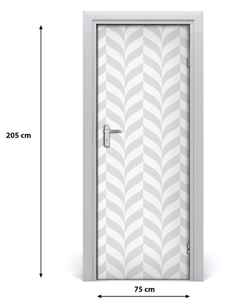 Adesivo per porta interna Sfondo geometrico 75x205 cm