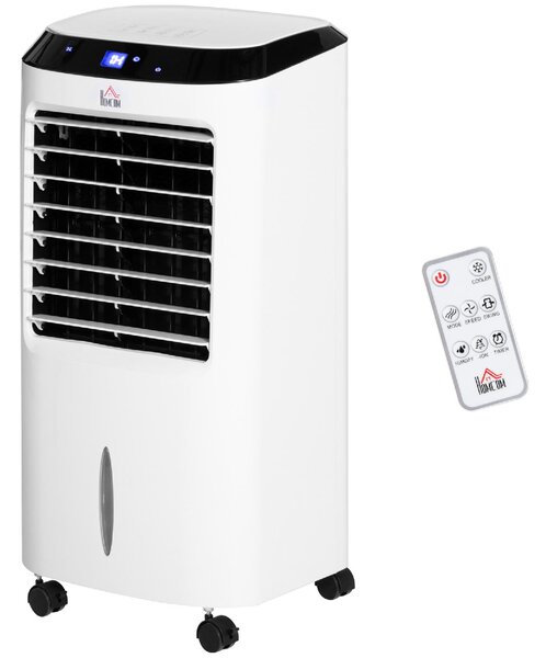 DecHome Raffrescatore d'Aria Portatile Evaporativo senza Tubo con Funzione Umidificatore e Ionizzatore Potenza 60W Capacit Tanica 10L