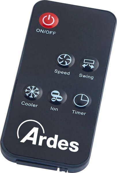 Ardes Raffrescatore d'aria Portatile Evaporativo Senza Tubo Funzione Umidificatore Capacit Tanica 5 Litri con Telecomando e Timer 3 Velocit - AR5