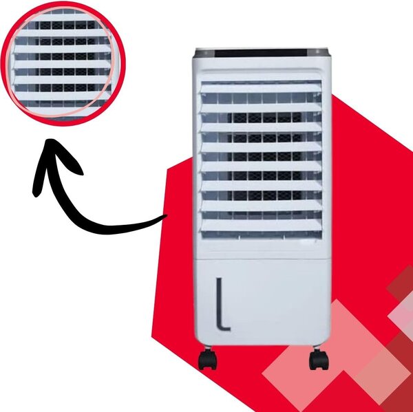Kasart Raffrescatore d'aria Portatile Evaporativo Senza Tubo con Timer Umidificatore - BL-205DLR