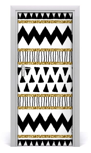 Adesivo per porta interna Origine etnica 75x205 cm