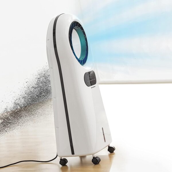 Kasart Raffrescatore d'aria Portatile Evaporativo Senza Tubo Ionizzatore con Telecomando e Timer Umidificatore - DRAF287DLR
