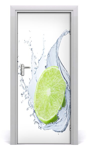 Adesivo per porta Lime 75x205 cm