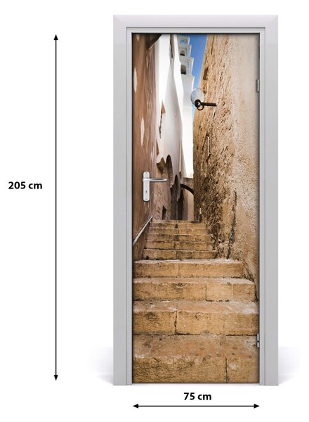 Poster adesivo per porta Strade di Israele 75x205 cm