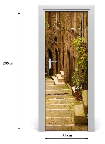 Adesivo per porta Strade italiane 75x205 cm