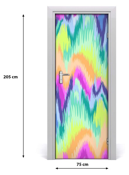 Adesivo per porta Sfondo arcobaleno 75x205 cm