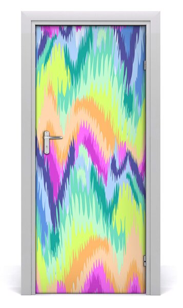 Adesivo per porta Sfondo arcobaleno 75x205 cm