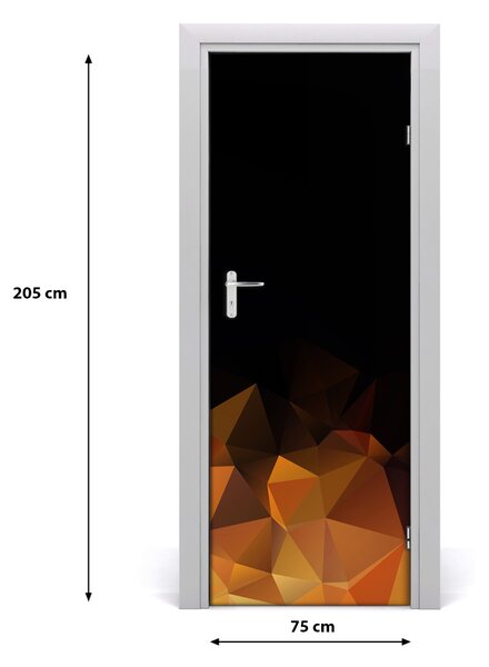 Adesivo per porta Astrazione del triangolo 75x205 cm