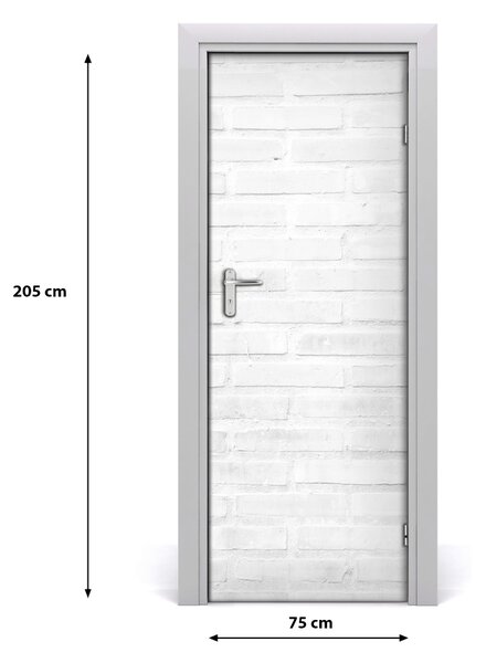 Adesivo per porta Muro di mattoni 75x205 cm