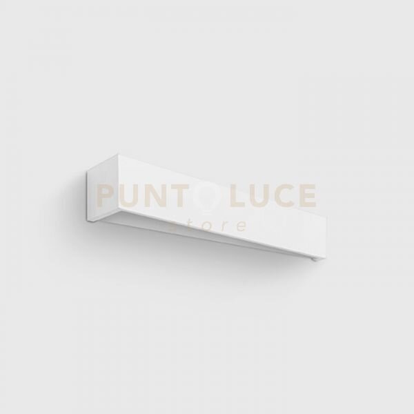 Applique teos da parete 3 luci bianca in gesso attacco g9 47cm
