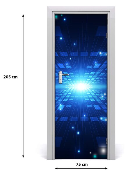 Sticker porta Background tre -dimensionale 75x205 cm