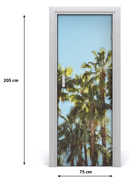Adesivo per porta Paesaggi di palma 75x205 cm
