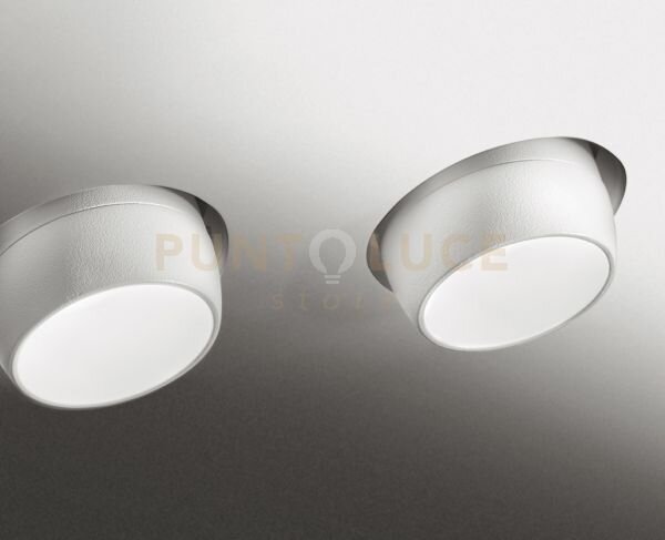 Lelanto faretto incasso orientabile 2 luci attacco gu10 bianco in a